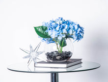 Load image into Gallery viewer, Blue Hydrangeas with Black Rocks
